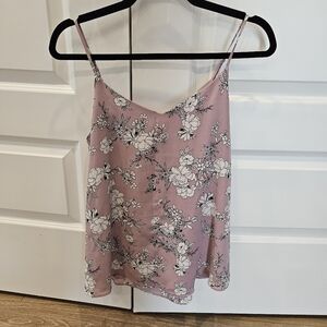 Floral Pink Sleeveless Top